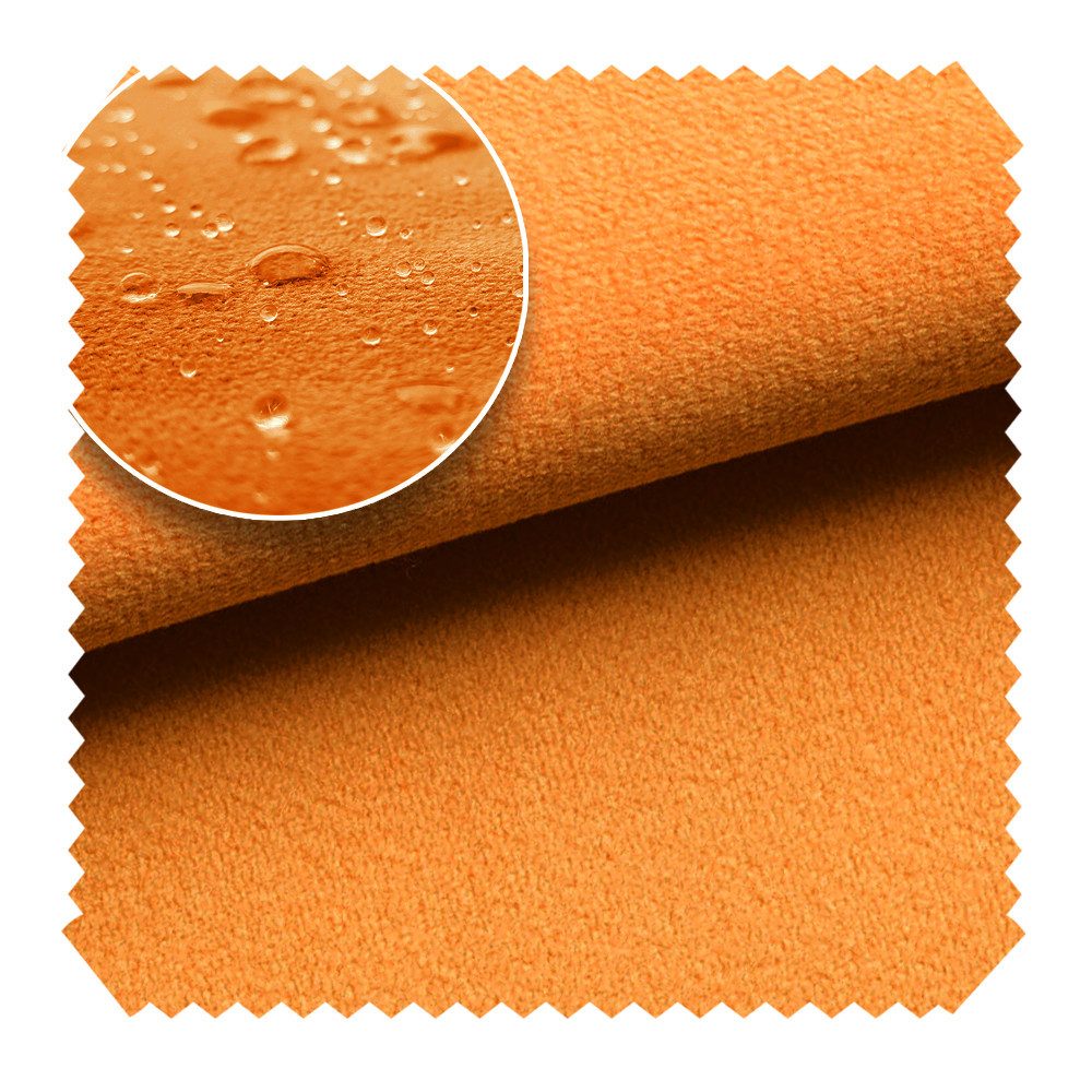 novely® Stoff TRITON - Wasserabweisender Microfaser Velours-Möbelstoff Wildleder-Opt, Wasserfest, Schmutzabweisend, Meterware, 1lfm