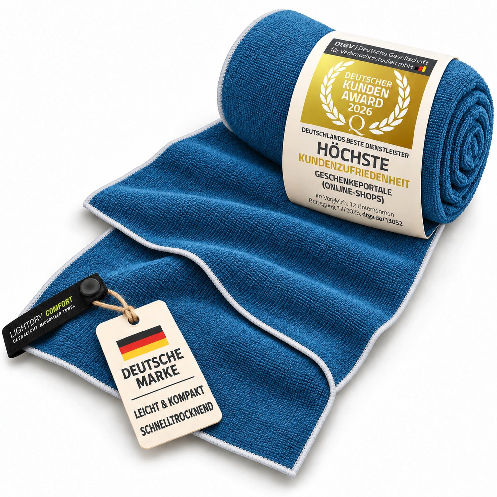 LightDry Reisehandtuch LightDry Reisehandtuch – Leichtes Mikrofaser-Sport und Strandhandtuch, Sport, Strand & Badehandtuch