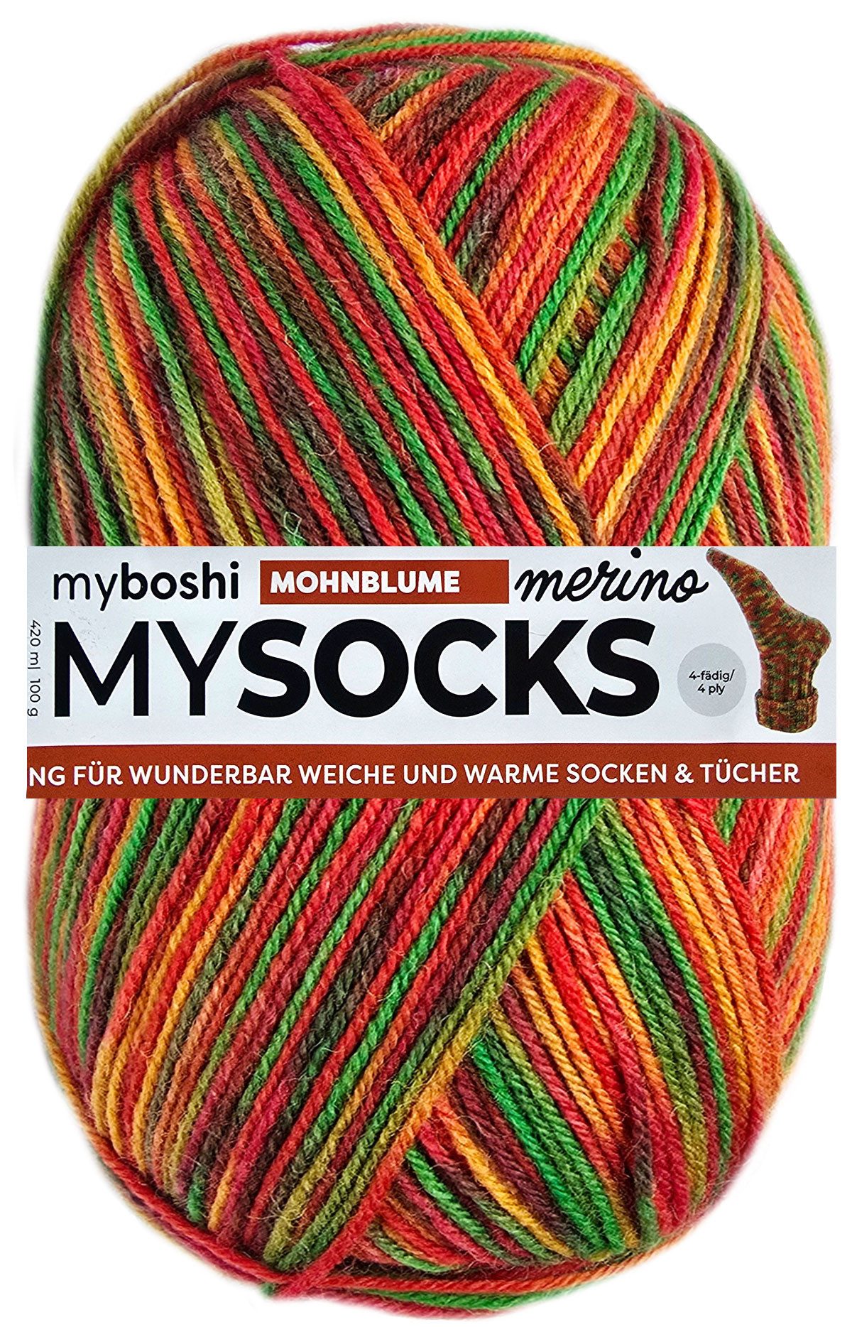 myboshi 100 Gramm MyBoshi MySocks Merino Sockenwolle Häkelwolle