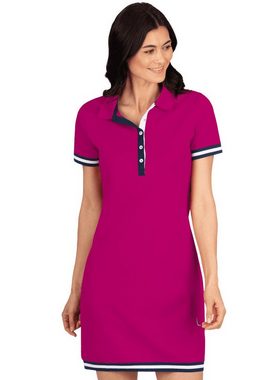 Trigema Jerseykleid TRIGEMA Polokleid mit kontrastfarbigen Akzenten