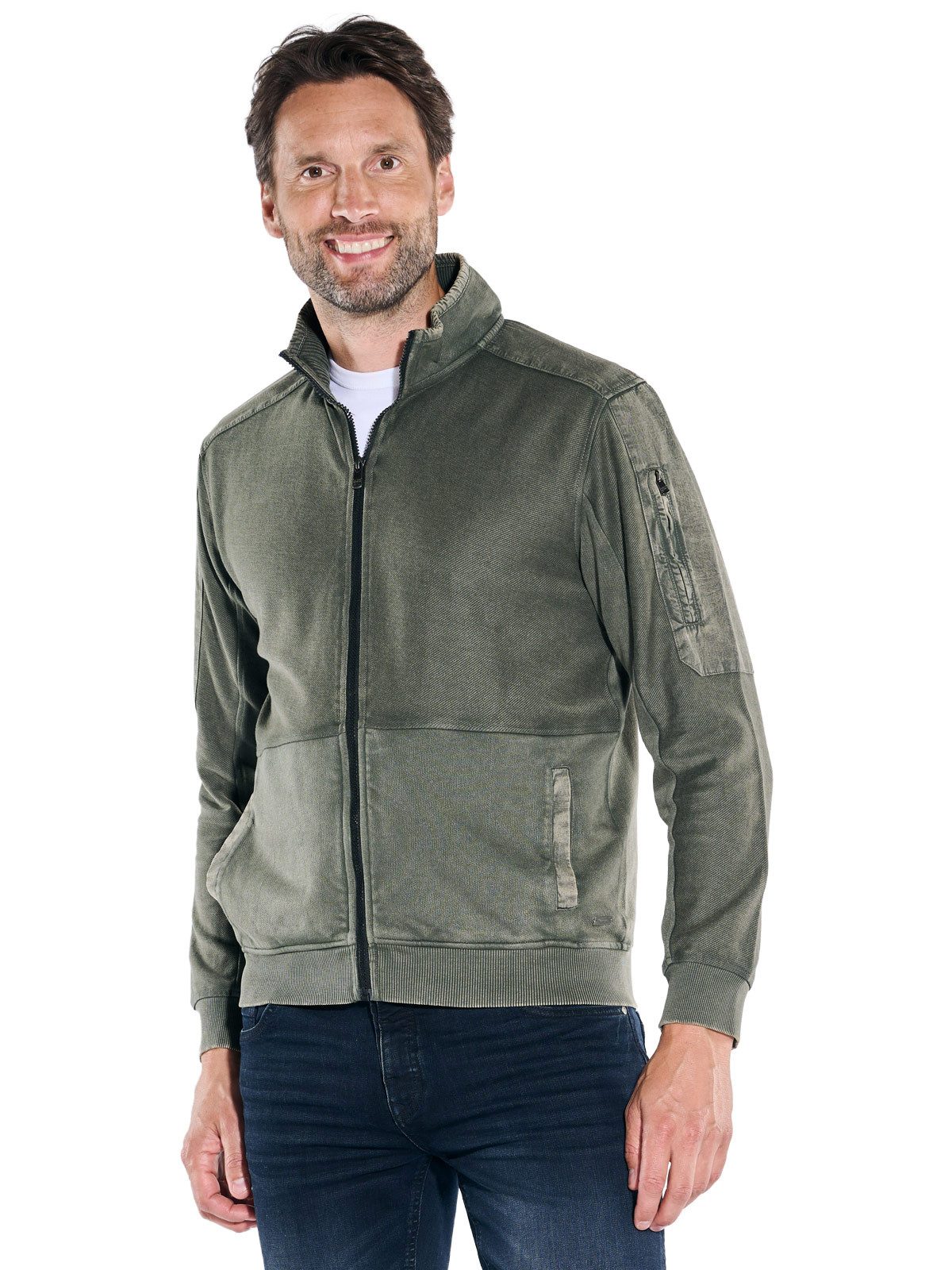 Engbers Sweatjacke engbers Herren Sweatjacke strukturiert, günstig online kaufen