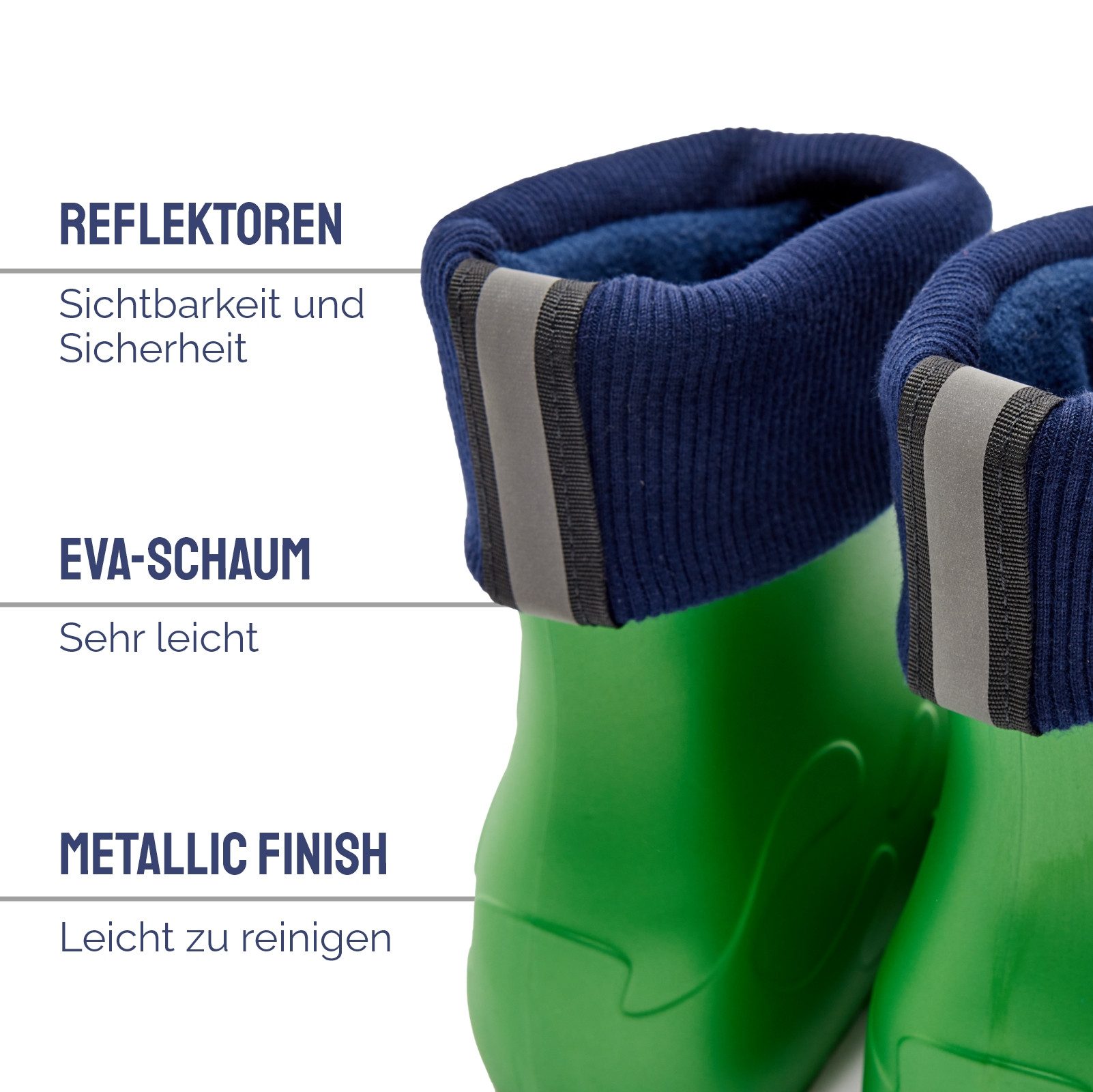 Ladeheid Kinder Federleichte Gummistiefel Thermo mit Fütterung LA-CA-Panda249 Gummistiefel – Bild 5 von 5
