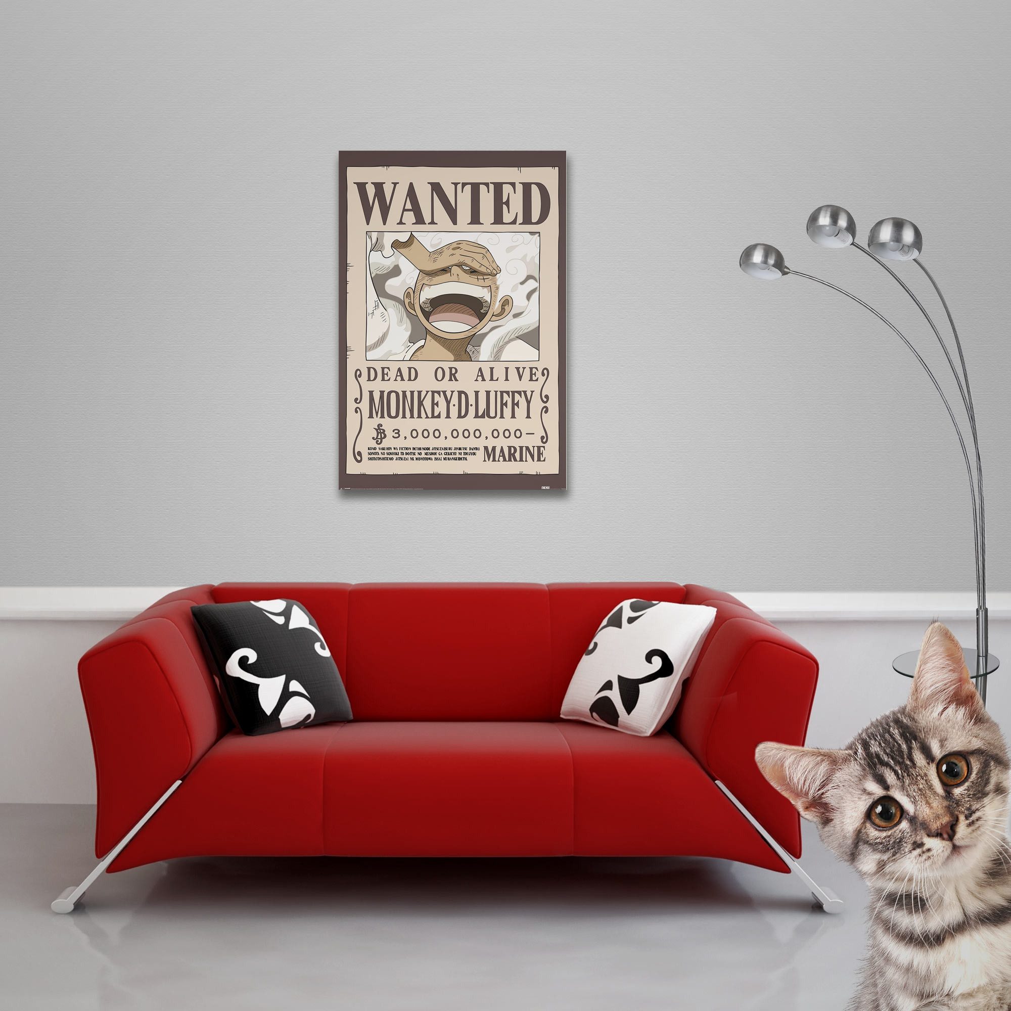 Poster One Piece - Wanted Luffy - Poster 61x91,5 cm