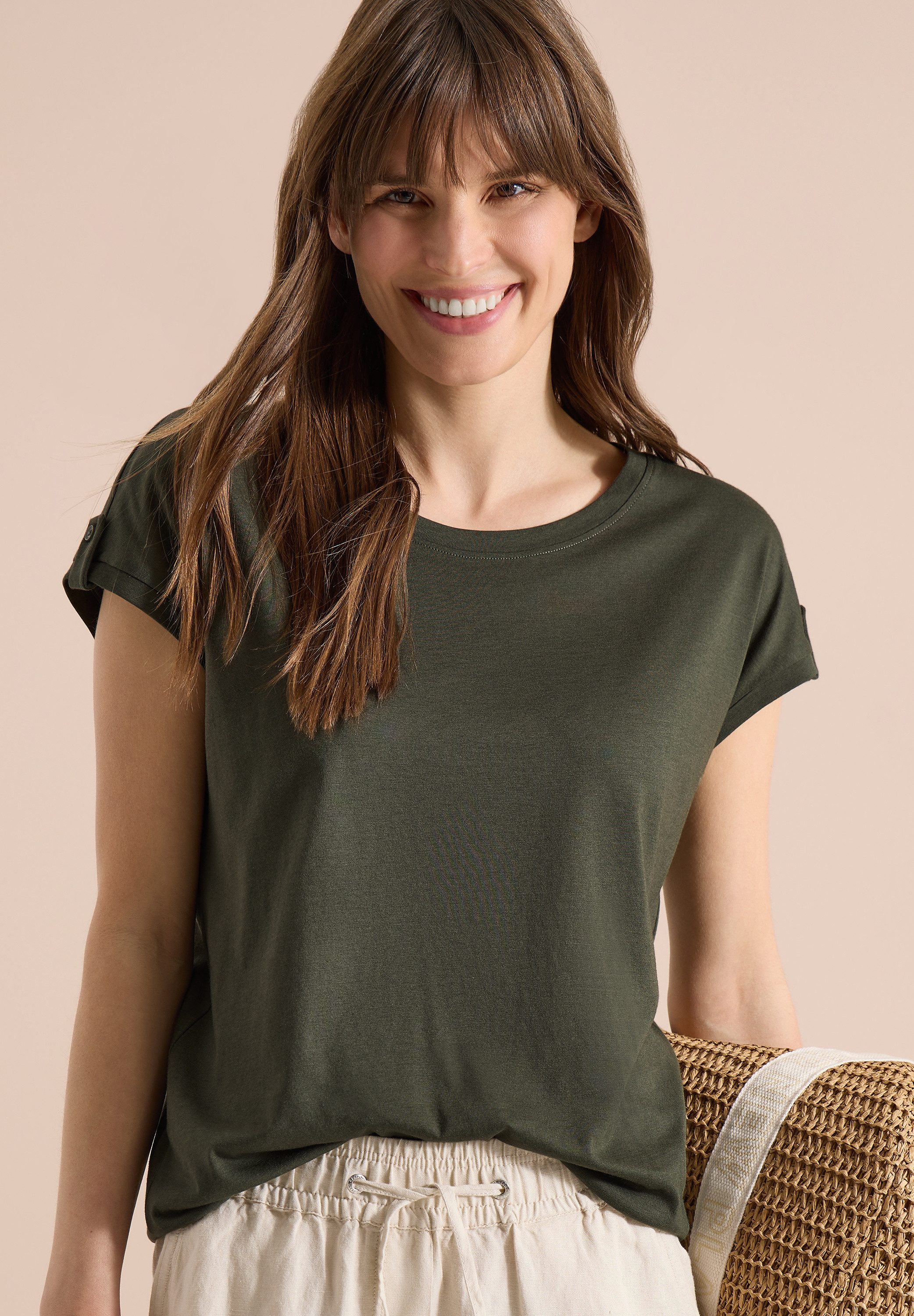 CECIL T-Shirt mit Rundhalsausschnitt