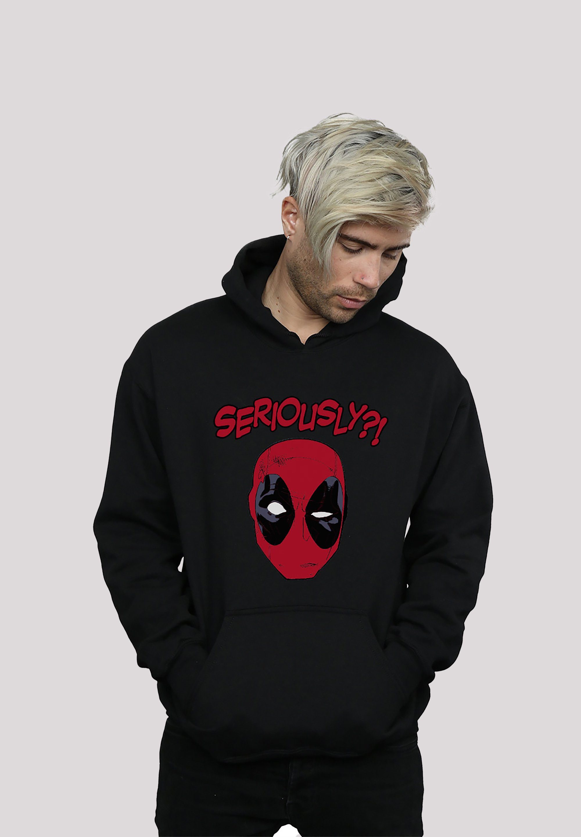 F4NT4STIC Kapuzenpullover Marvel Deadpool Seriously Print, Verstellbare  Kapuze und geräumige Kängurutasche