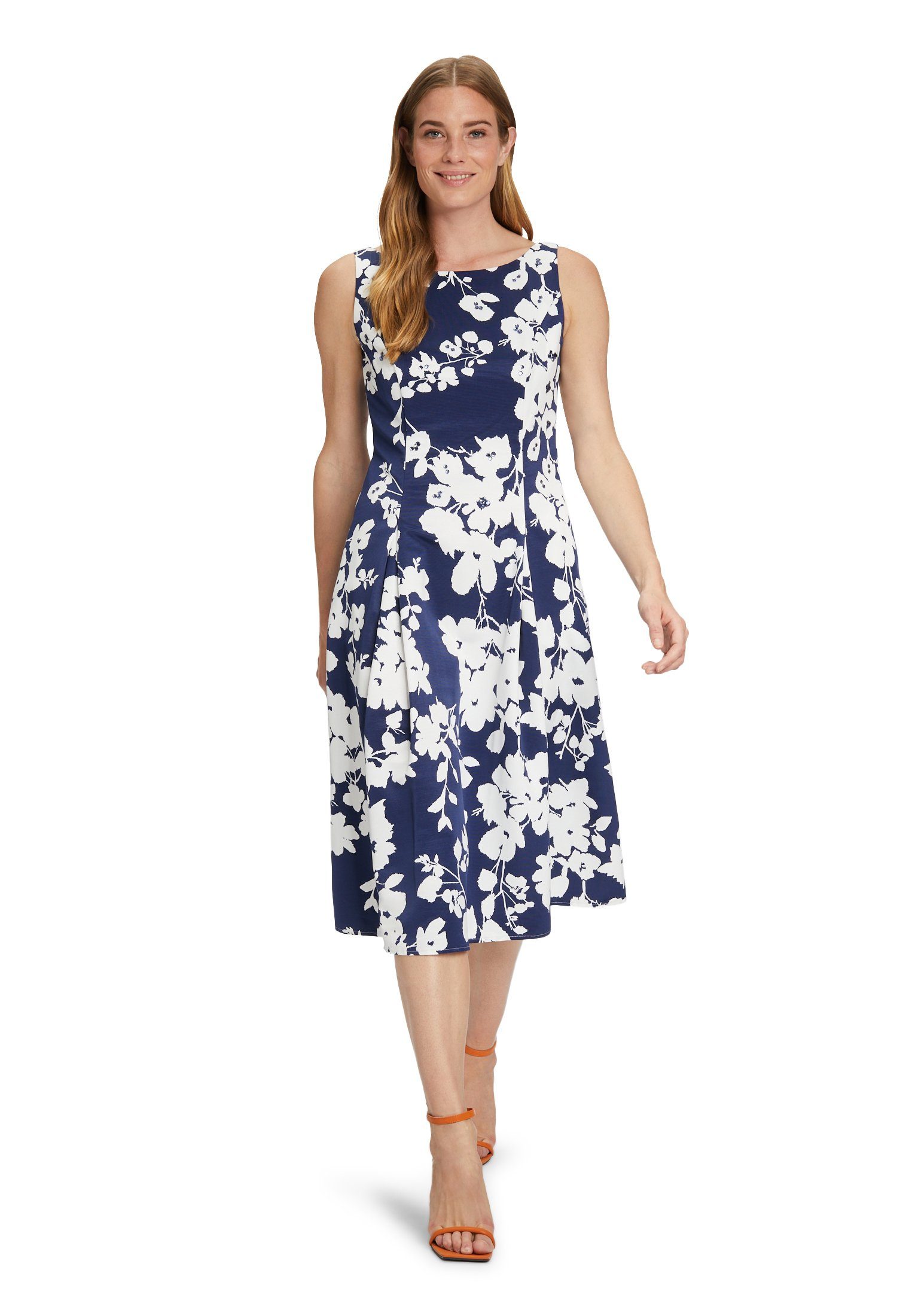 Vera Mont Minikleid mit Blumenprint (1-tlg) Dark Blue/White