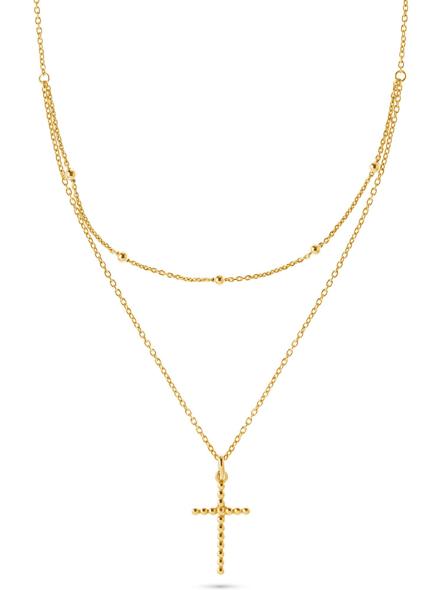 CHRIST Silberkette CHRIST Damen-Kette 925er Silber, recycelt Kreuz günstig online kaufen