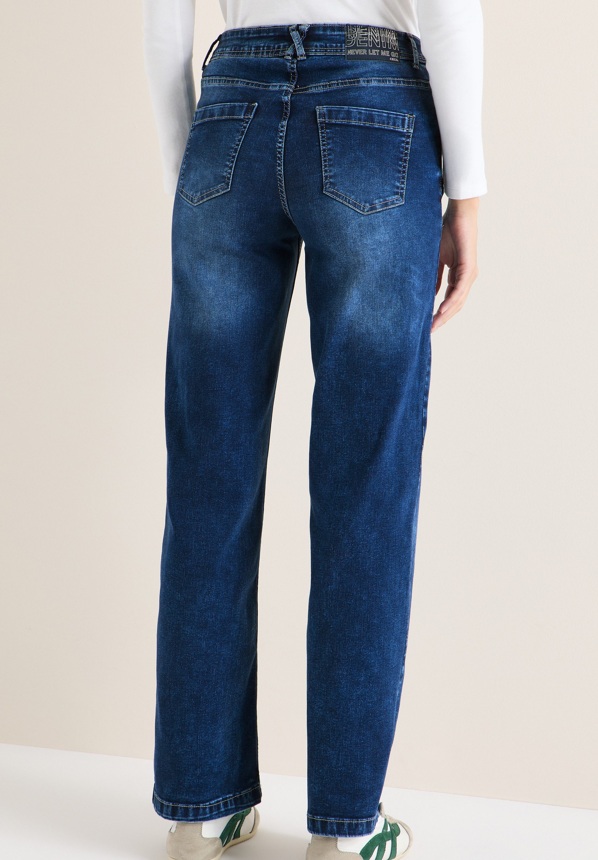 CECIL Slim-fit-Jeans High Waist