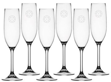 Marine Business Sektglas Sekt Champagner Glas Set 6 Stück, unzerbrechlich - Pacific, Tritan