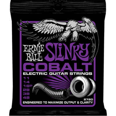 Ernie Ball Saiten, (EB2720 11-48 Cobalt Power Slinky), EB2720 11-48 Cobalt Power Slinky - E-Gitarrensaiten