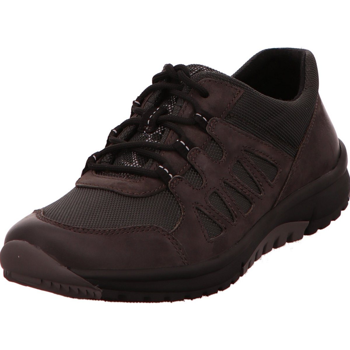 Komfort Schnürer für Damen in grau Schnürschuh