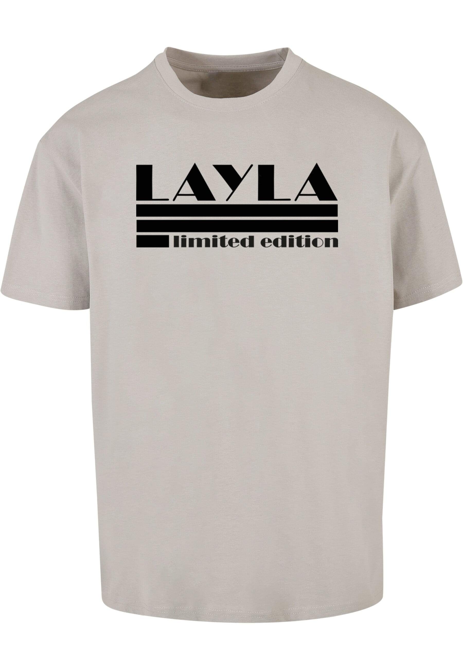 Merchcode T-Shirt Herren Layla - Limited Edition Oversize Tee (1-tlg) lightasphalt