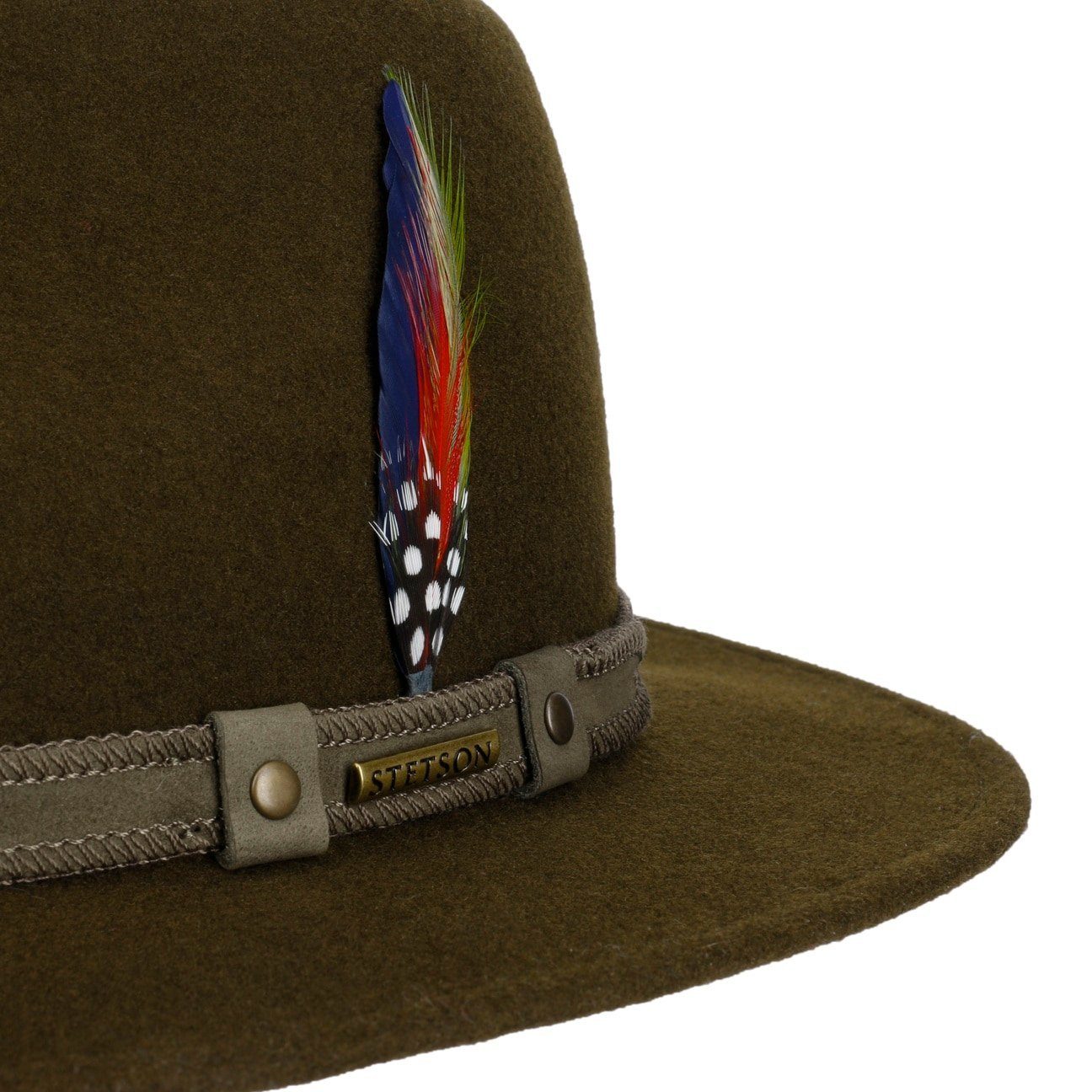 grün mit (1-St) Lederband, in Filzhut EU Made the Stetson