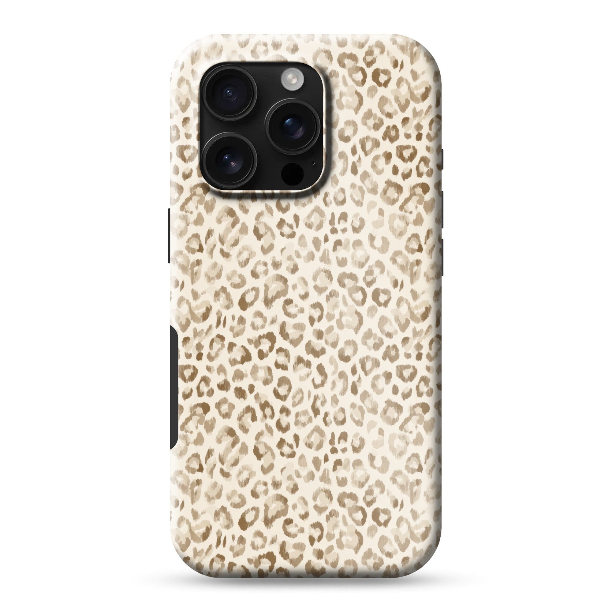 OnlyWow Handyhülle Magsafe für Apple iPhone 16 Pro Leopard - Klassisch - Beige, Handy Case, Hardcase, Stoßfest, Bumper Case