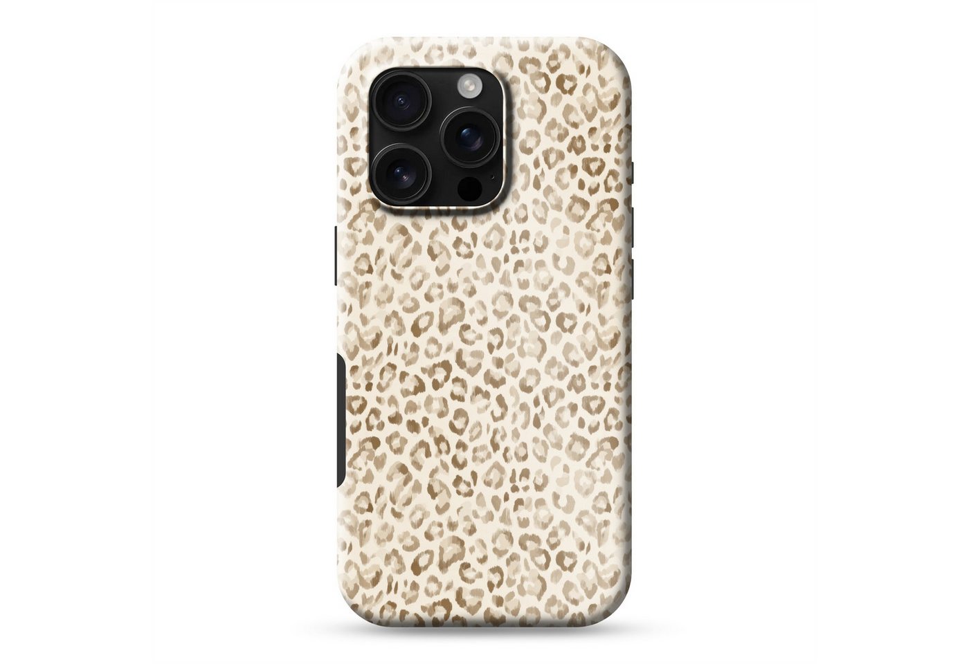 OnlyWow Handyhülle Magsafe für Apple iPhone 16 Pro Leopard - Klassisch - Beige, Handy Case, Hardcase, Stoßfest, Bumper Case