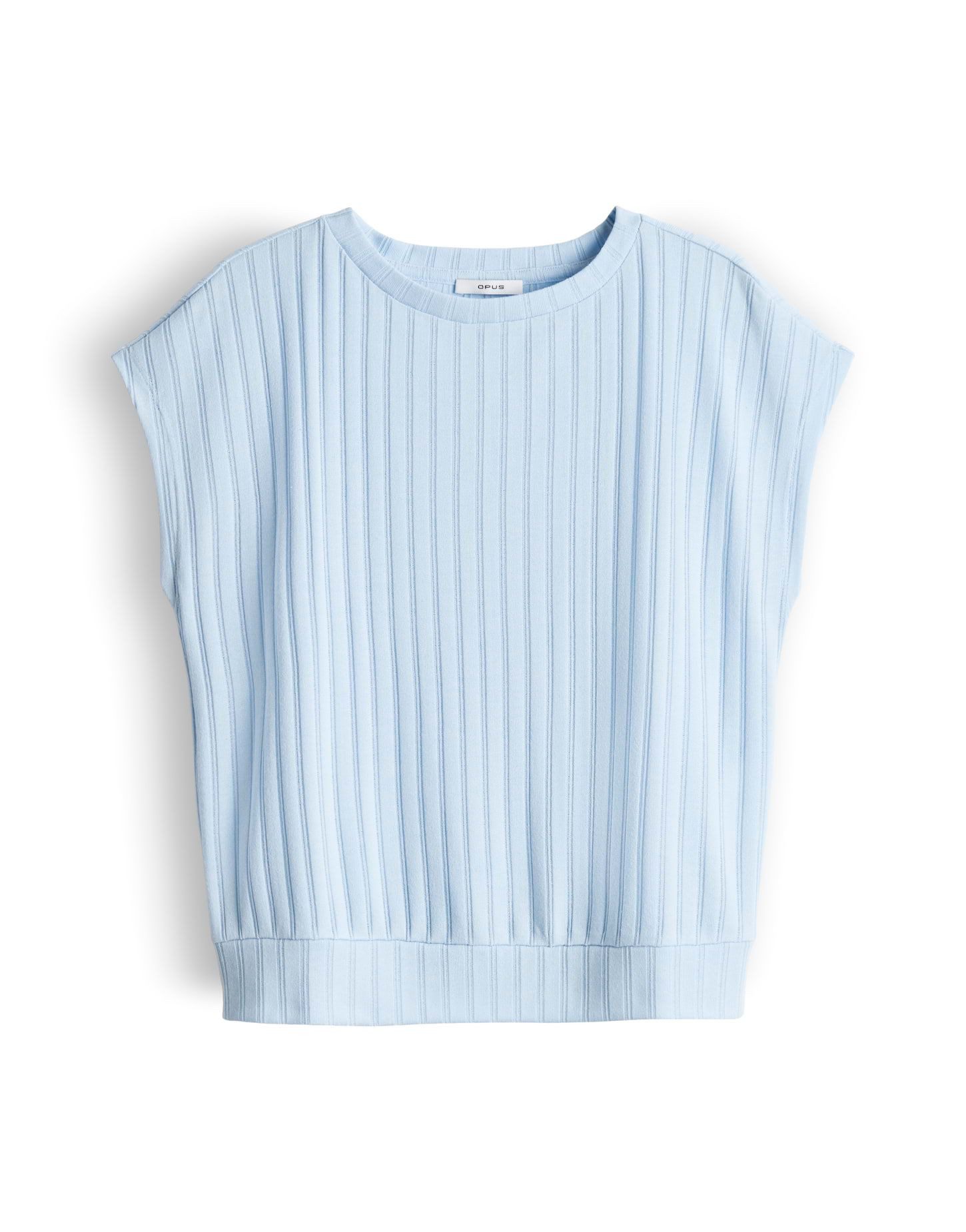Kurzarmshirt Sapino aus Jersey mit Rippstruktur