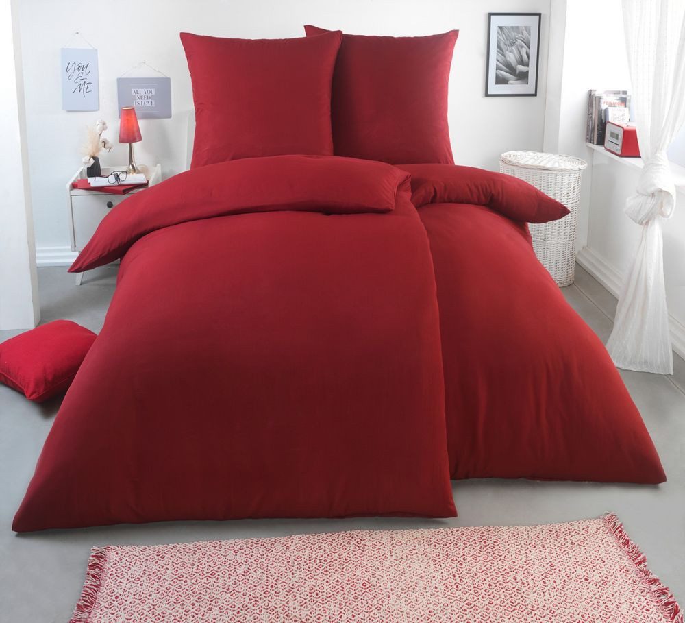 Malika Wendebettwäsche 2x 135x200 + 2x 80x80 cm atmungsaktiver Bettbezug, e günstig online kaufen