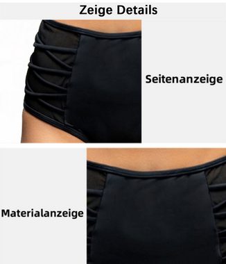 B.X Badehose Damen-Badehose mit hoher Taille, Po-Lifting, einfarbige Sportshorts Sommer sexy Badehose mit seitlichem Riemen und hoher Taille