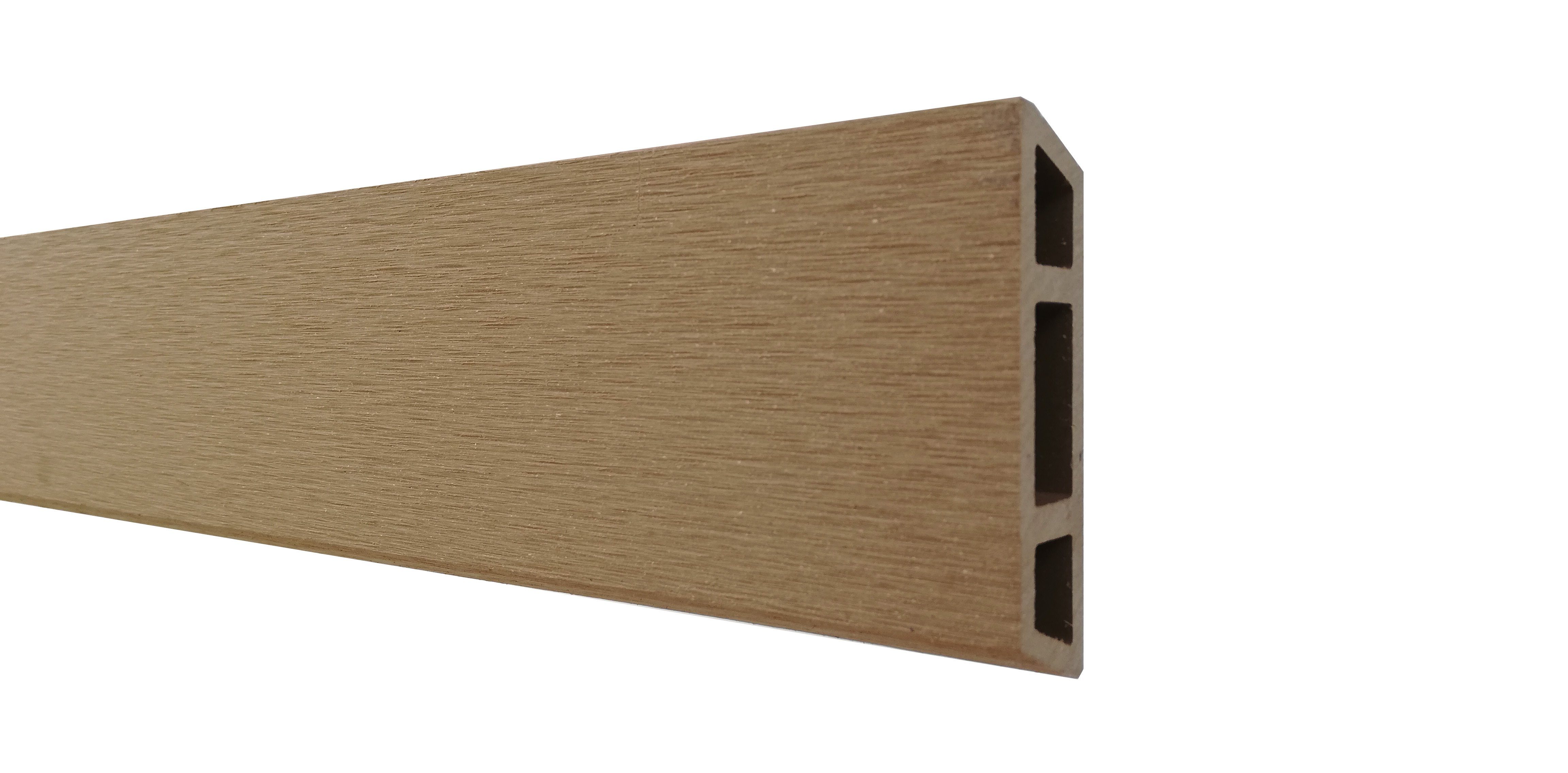 GartenLand Zaun Stockholm WPC Rhombus ca. 180x180 cm, (Set, Ohne Pfosten, ca. 180x180 cm), Karamellbraun / Alu Anthrazit