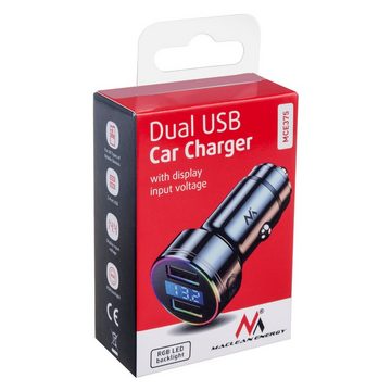 Maclean MCE375 USB-Ladegerät (2-Fach USB KFZ Zigarettenanzünder Schnellladung Auto-Handyladegerät)