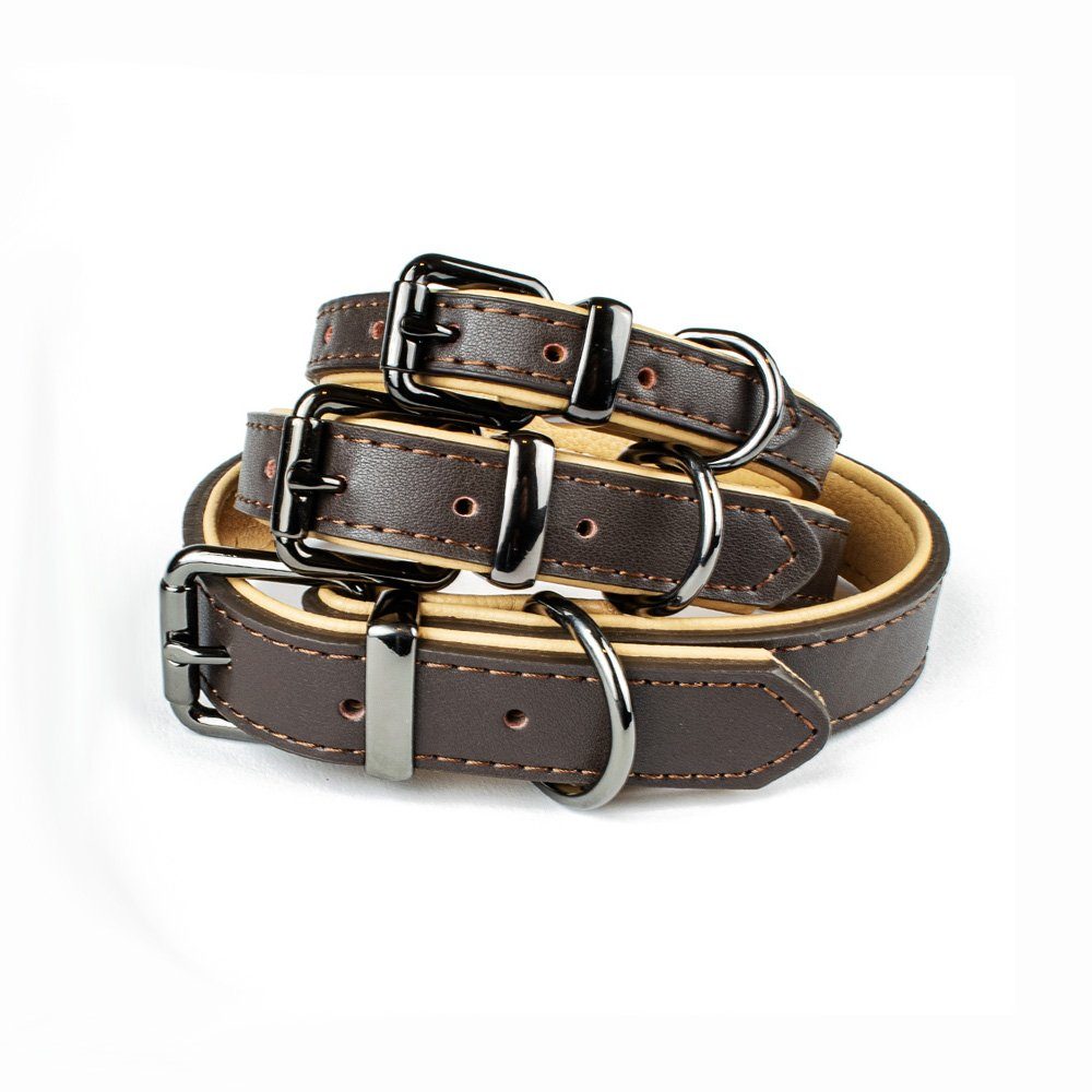 Tierluxe Hunde-Halsband Klassiker, Leder, Premium von Tierluxe