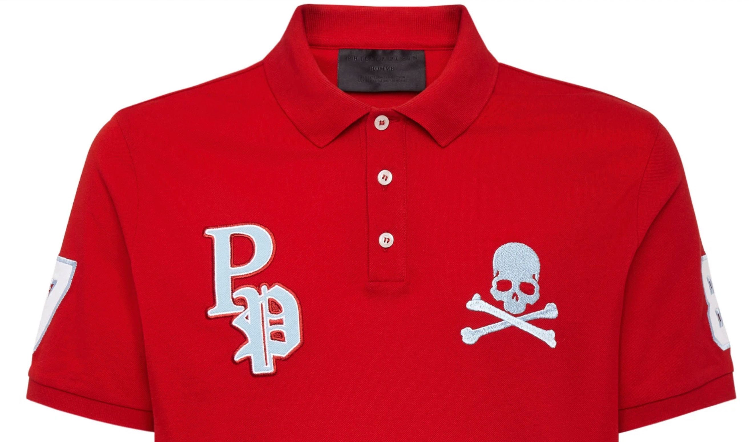 PHILIPP PLEIN Poloshirt SS Multi Skull Logo Polohemd