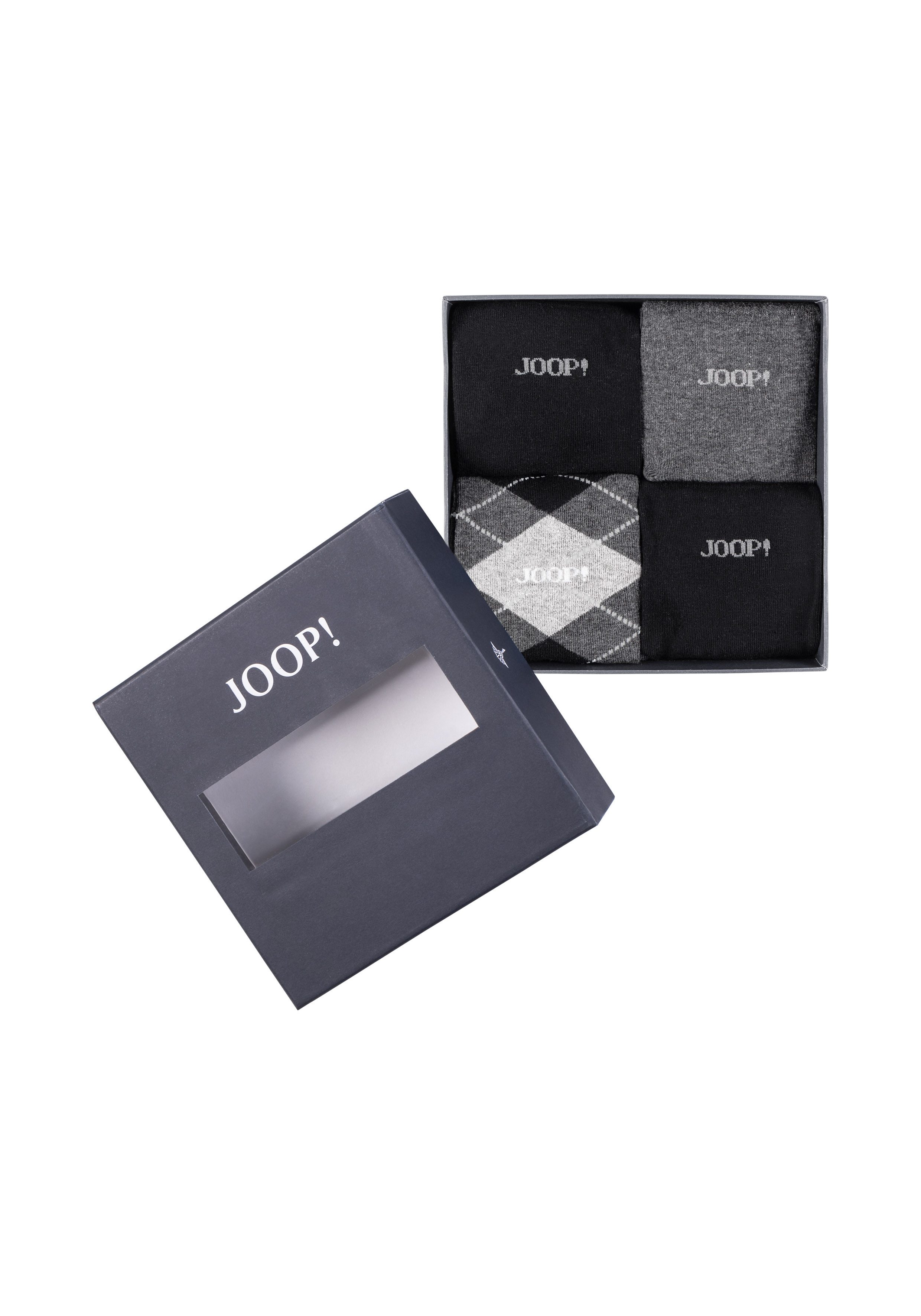JOOP! Socken premium essentials (4-Paar, 4 Paar) mit elastischem Bund