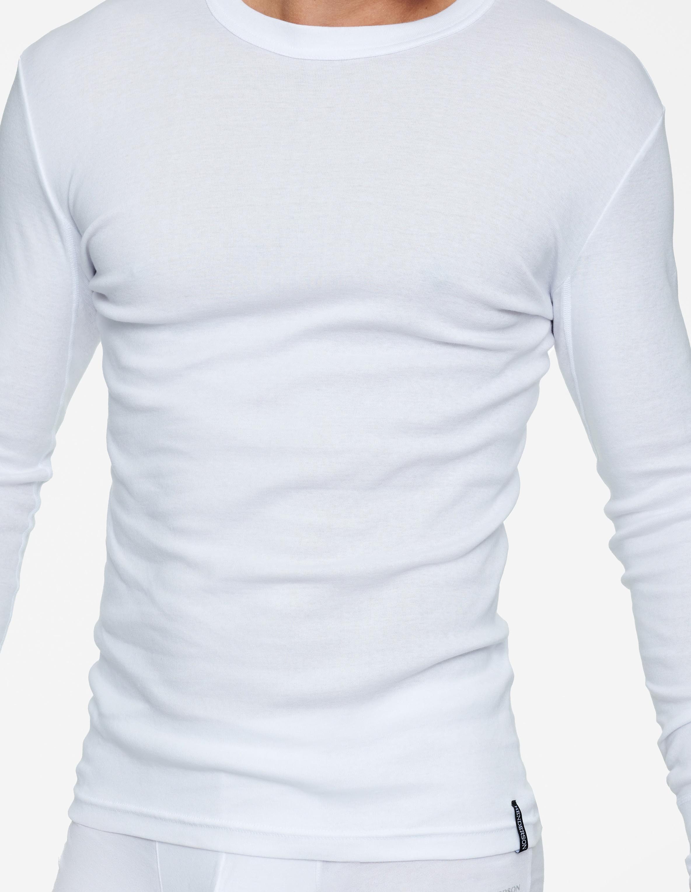 Henderson T-Shirt Baumwoll-Langarmshirt mit Rundhals, BT-104