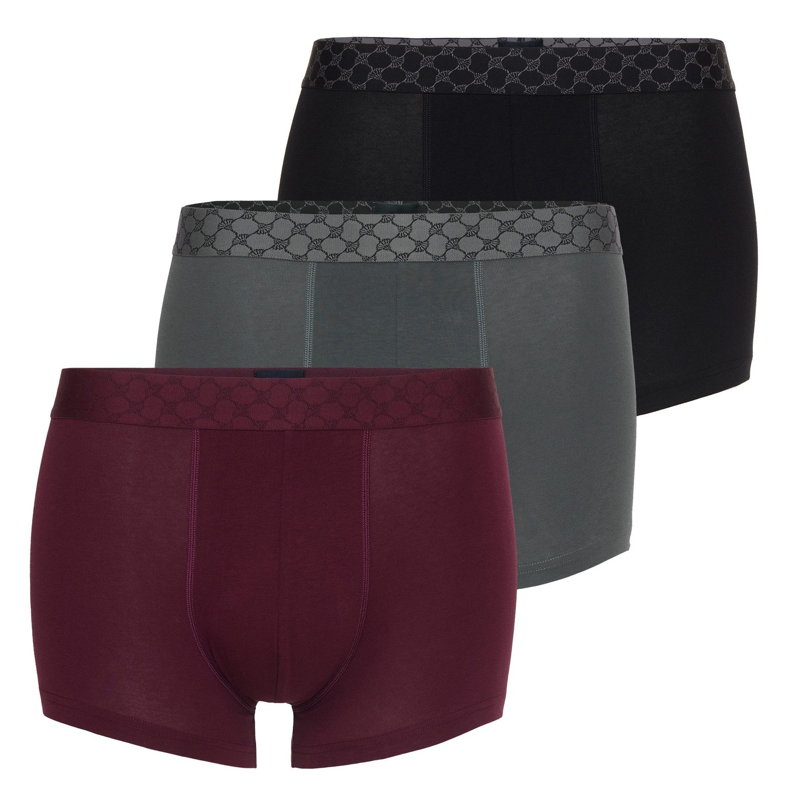 JOOP! Boxershorts Cotton-Stretch Boxer (3er Set) mit gemusterten Bund günstig online kaufen