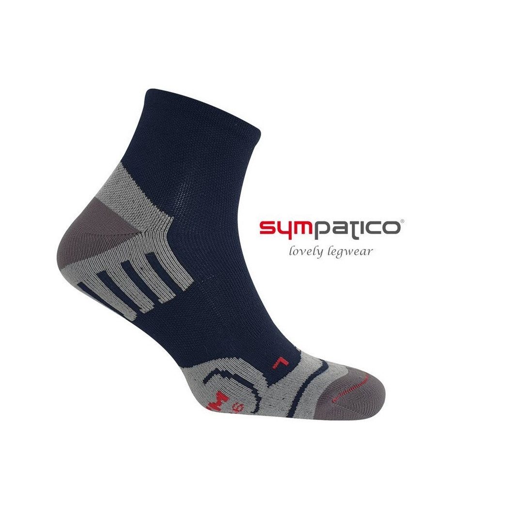 Sympatico Sportsocken Coolmax (Kurzstrumpf) marineblau/grau - 2 Paar