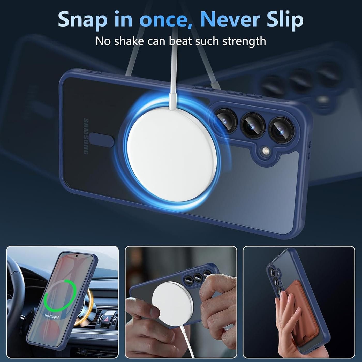 CoolGadget Handyhülle für Samsung Galaxy S25 6,1 Zoll, Kamera Schutz Hülle Silikon Hard Case Schutzhülle für Magsafe Zubehör – Bild 5 von 5