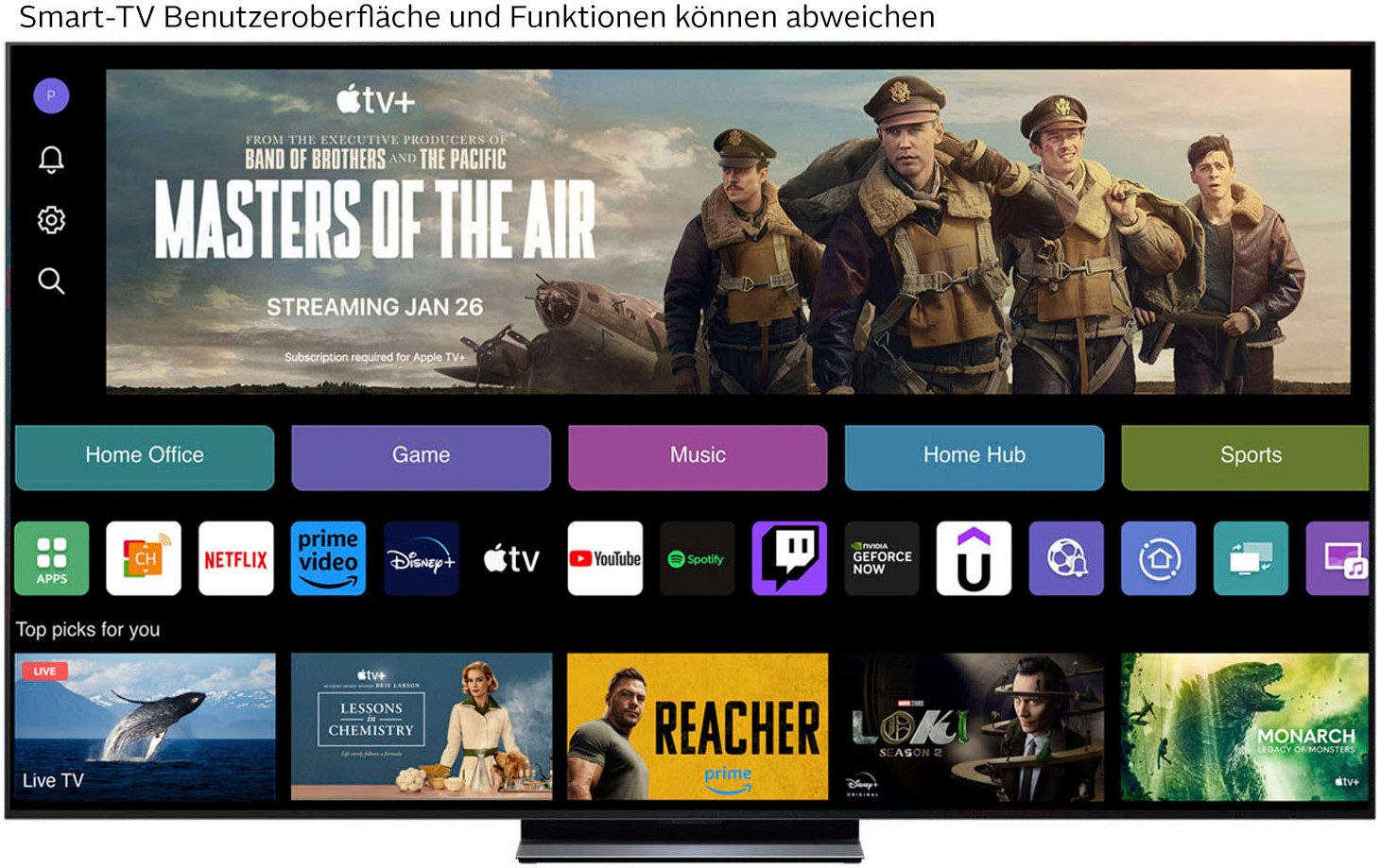 LG OLED83C5ELA OLED-Fernseher (210 cm/83 Zoll, 4K Ultra HD, Smart-TV)