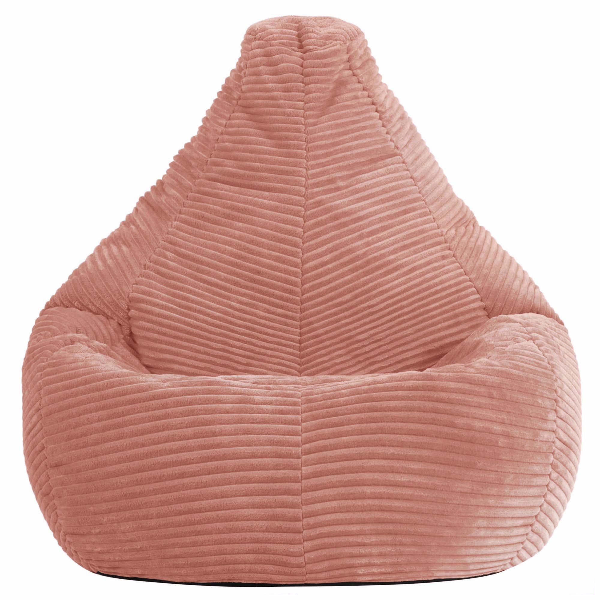 icon Sitzsack Kinder Sessel aus Cord Flauschig „Dalton", 69x59x65cm, Made in Germany, für Kinderzimmer, mit Füllung – Bild 4 von 5