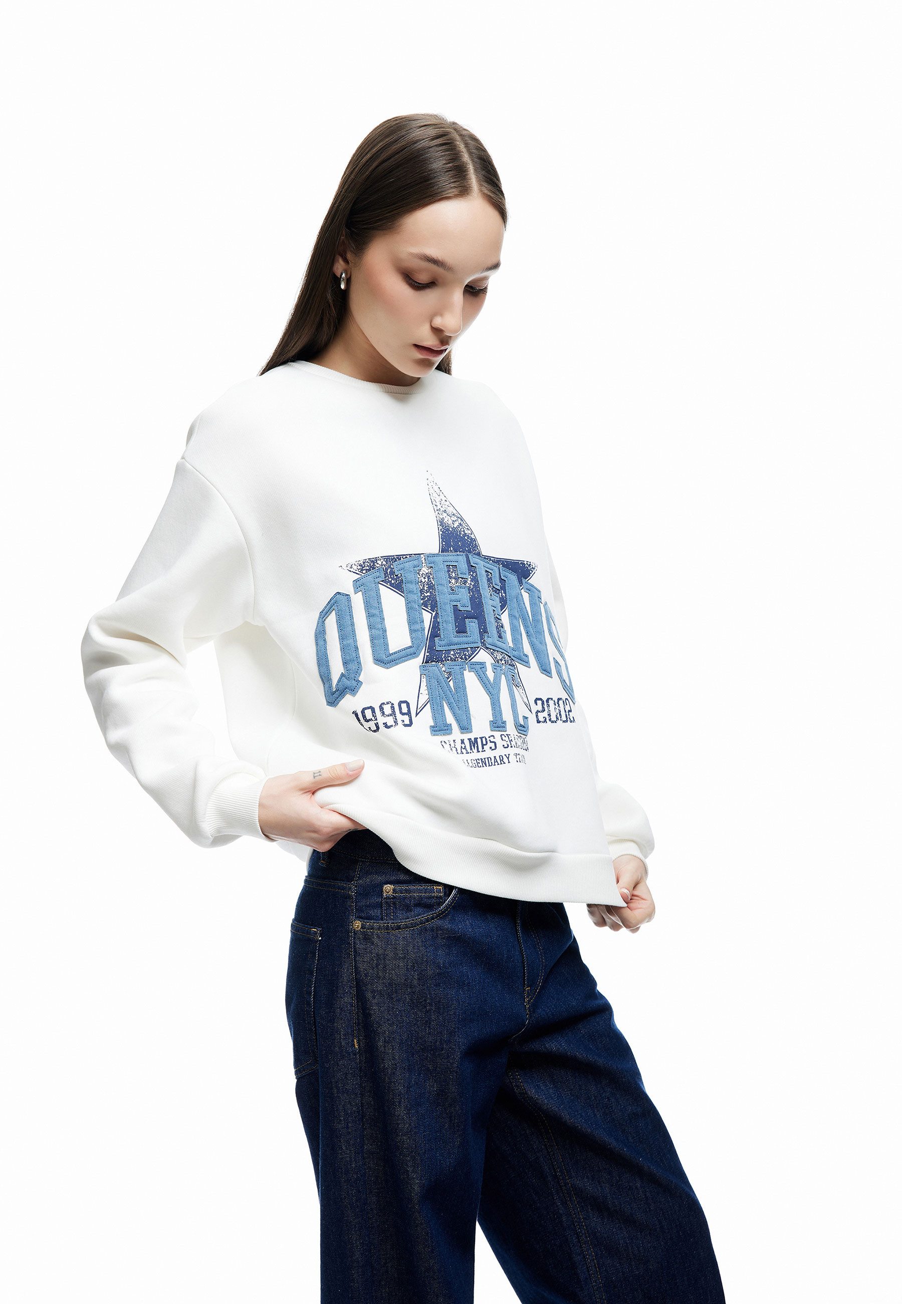 Koton Sweatshirt Rundhalsausschnitt Mit Aufdruck Sweatshirt