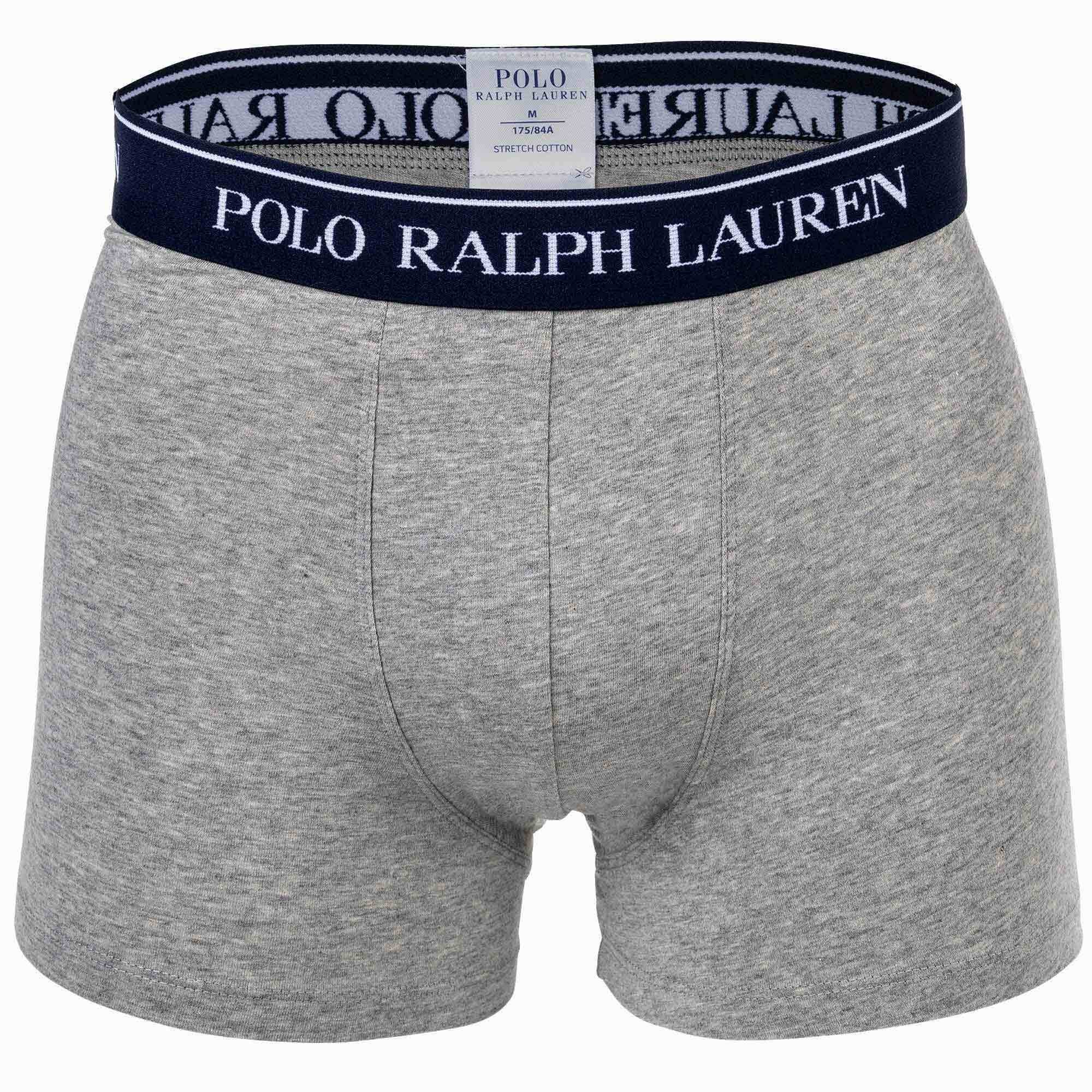 Pack TRUNK-5 Herren Blau/Rot/Grau Polo Boxer Ralph - Shorts, 5er Lauren CLSSIC Boxer