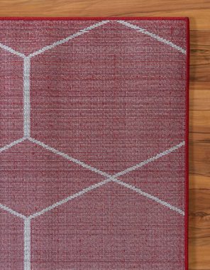 Teppich Crosses Frieze, Myflair Möbel & Accessoires, rechteckig, Höhe: 8 mm, Kurzflor, gewebt, modernes Design, ideal im Wohnzimmer & Schlafzimmer