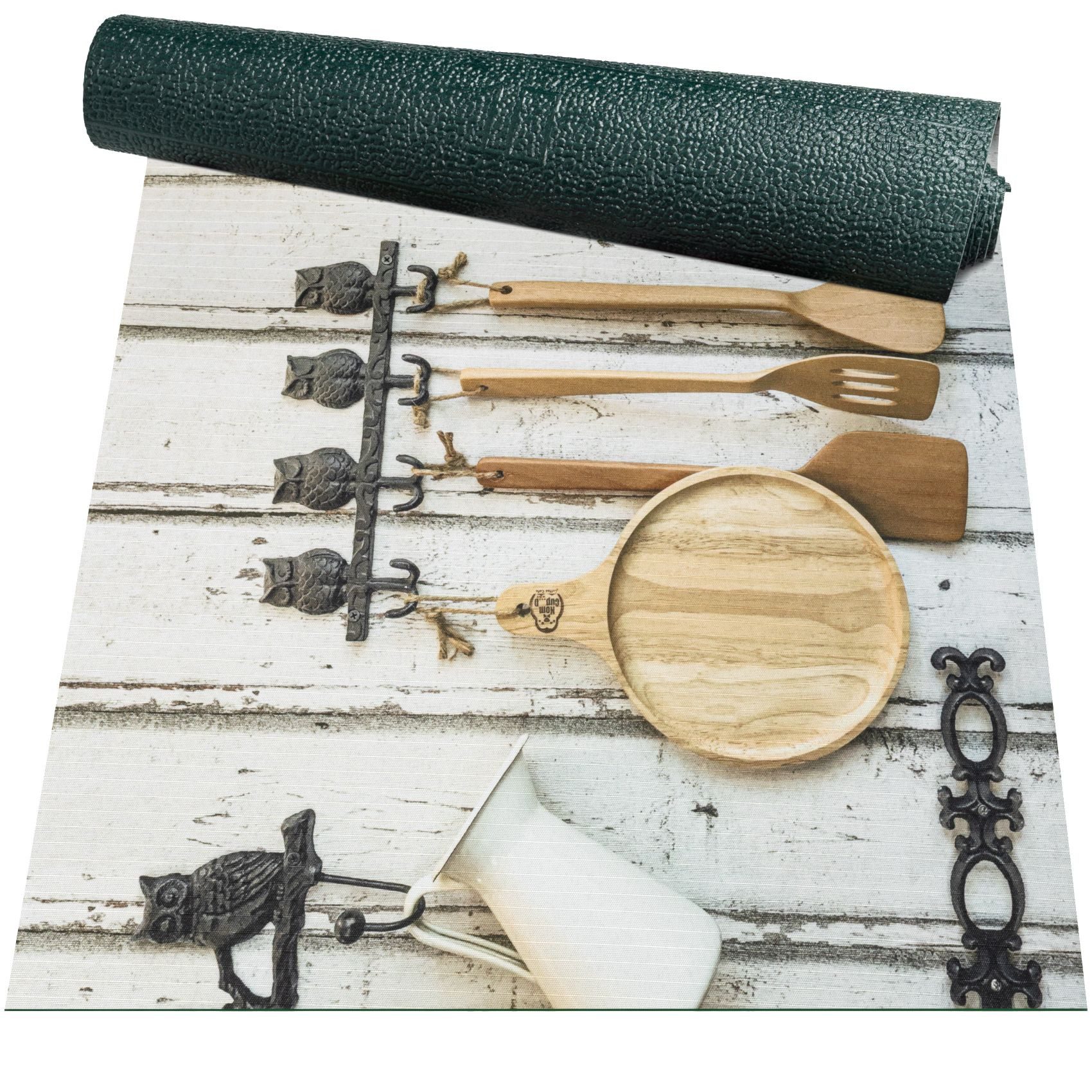 ANRO Küchenläufer Hochwertig GreenLine Flurläufer Teppichläufer Textil, Eckig, Höhe: 3 mm, Textil