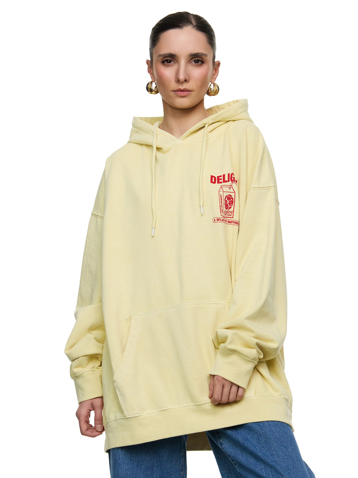 Worldclassca Kapuzensweatshirt Worldclassca Oversized Print DELIGHT günstig online kaufen