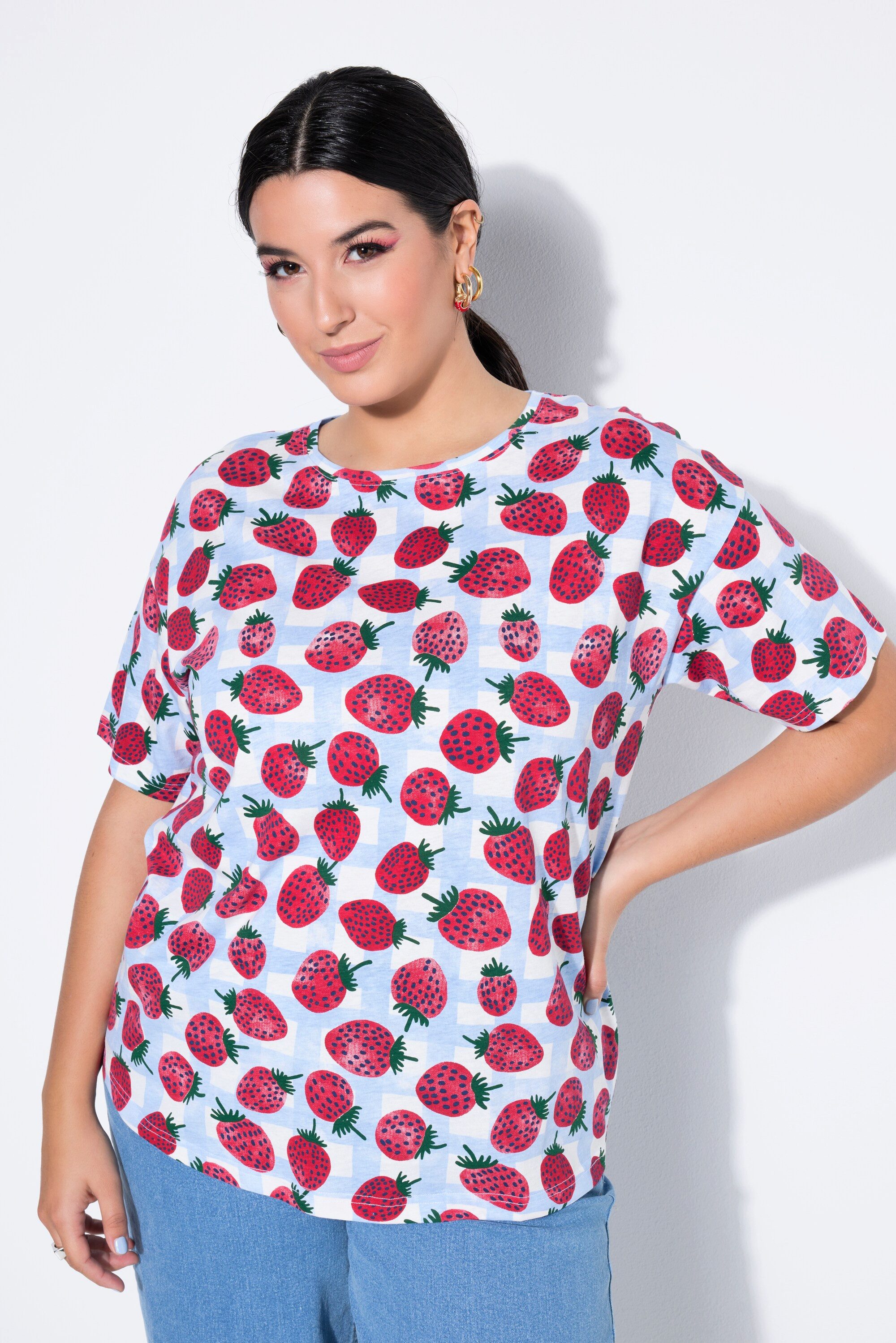 Studio Untold T-Shirt T-Shirt oversized Strawberry-Print günstig online kaufen