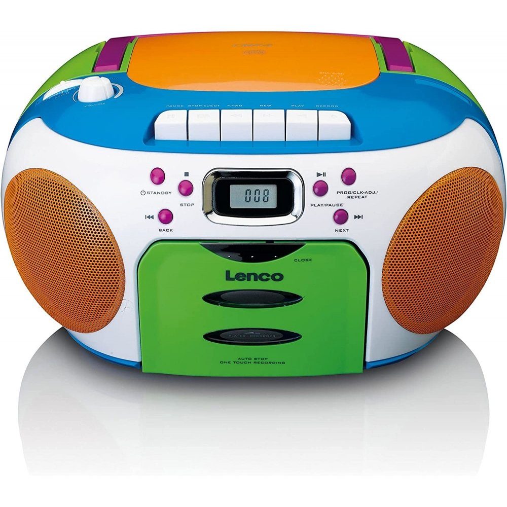 Lenco SCD-971 - CD/Kassetten-Player für Kinder - mehrfarbig CD плееры (CD, UKW Radio)