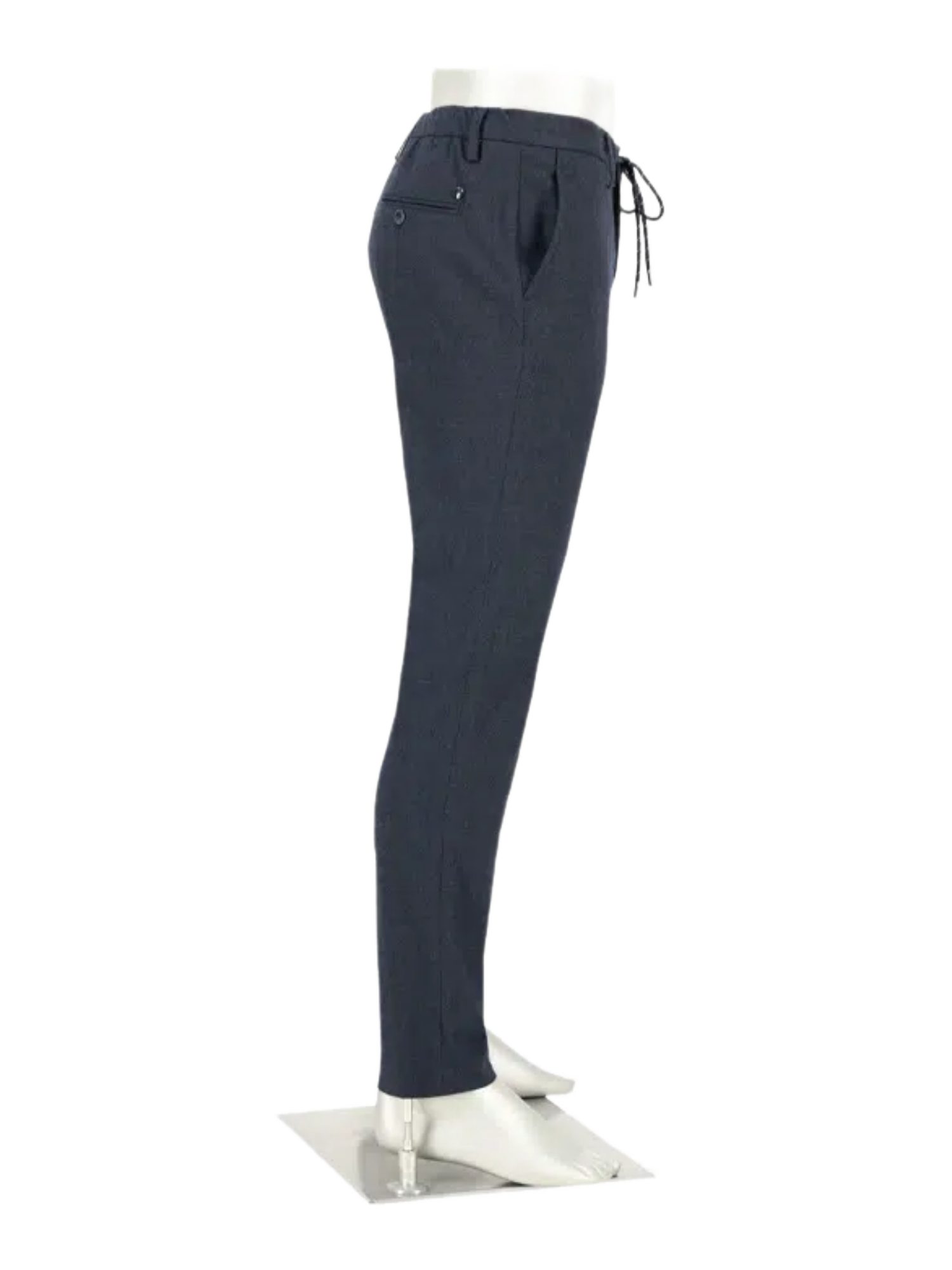 Alberto Stoffhose blau,Freizeit,Polyester,Meliert,Regular Fit,Mittel
