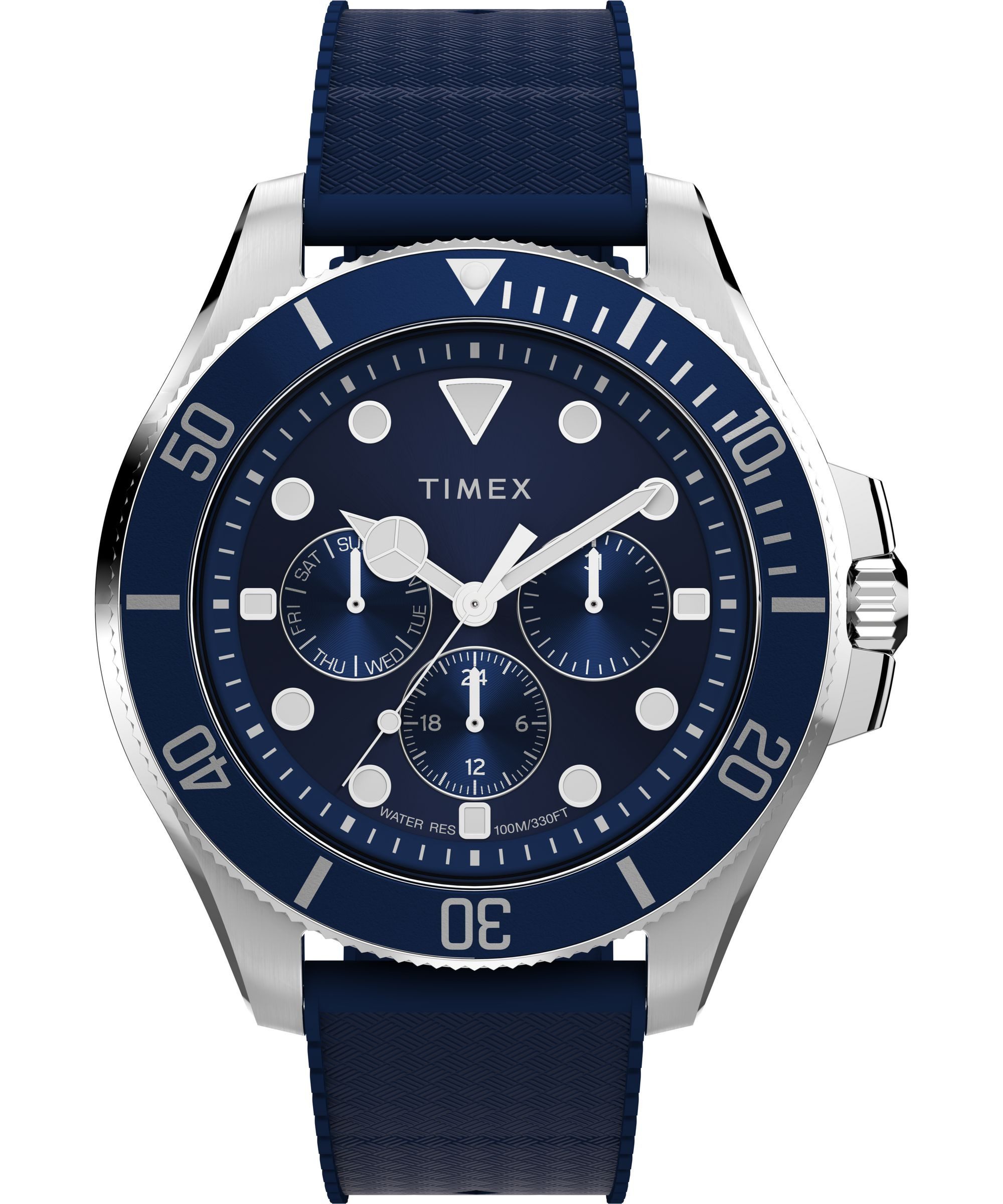 Timex Quarzuhr Harborside Coast Multifunction TW2Y33400AJ, Armbanduhr, Herrenuhr, analog, Wochentag, Tag, Beleuchtung
