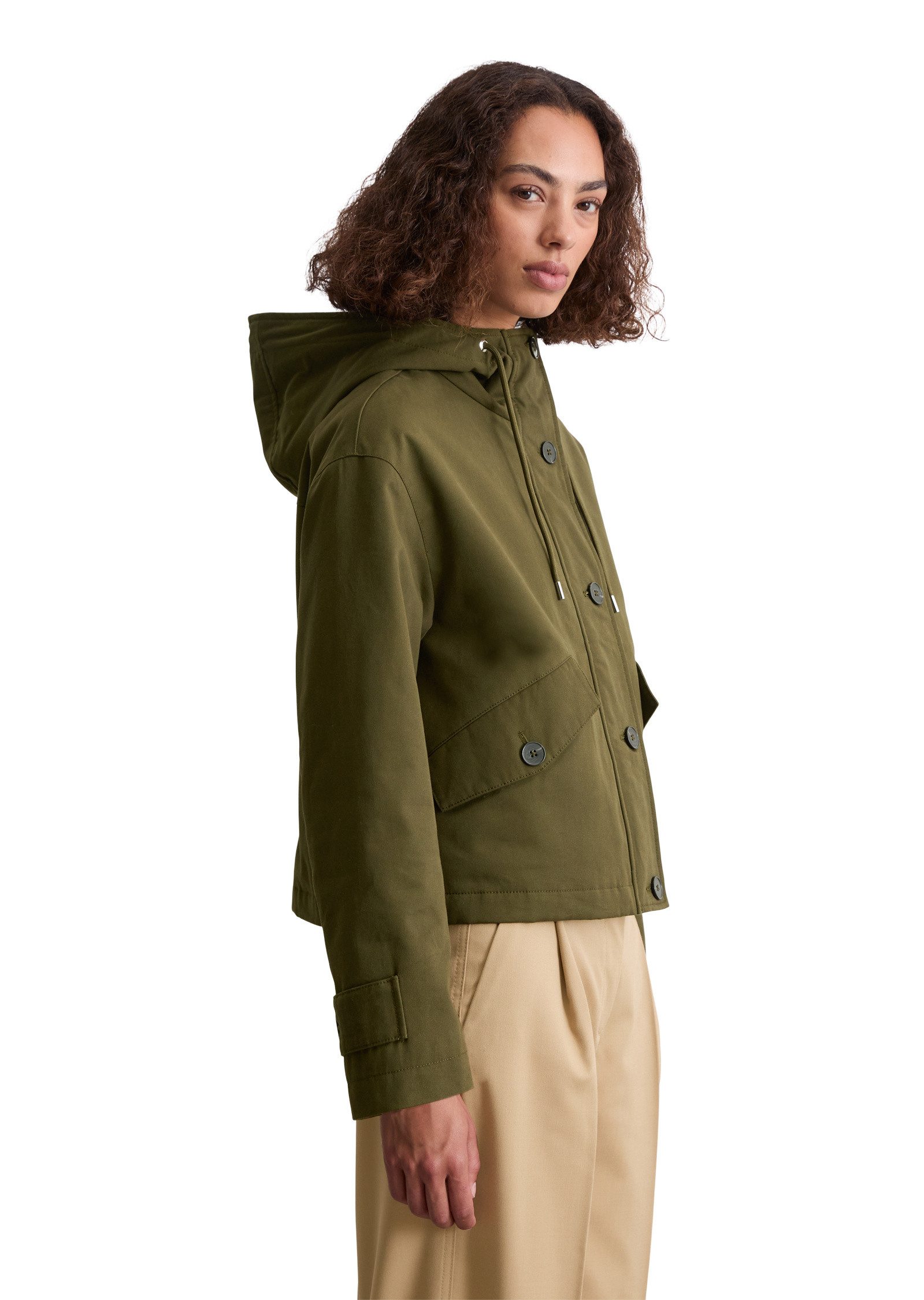 Marc O'Polo Outdoorjacke aus gepeachtem Baumwoll-Twill günstig online kaufen