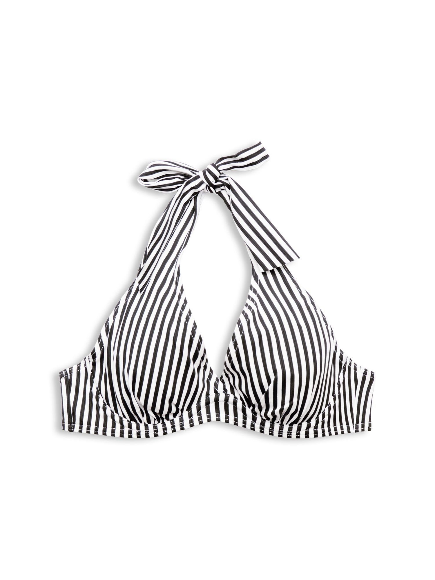 Esprit Bügel-Bikini-Top Gestreiftes Neckholder-Bikinitop mit Bügel