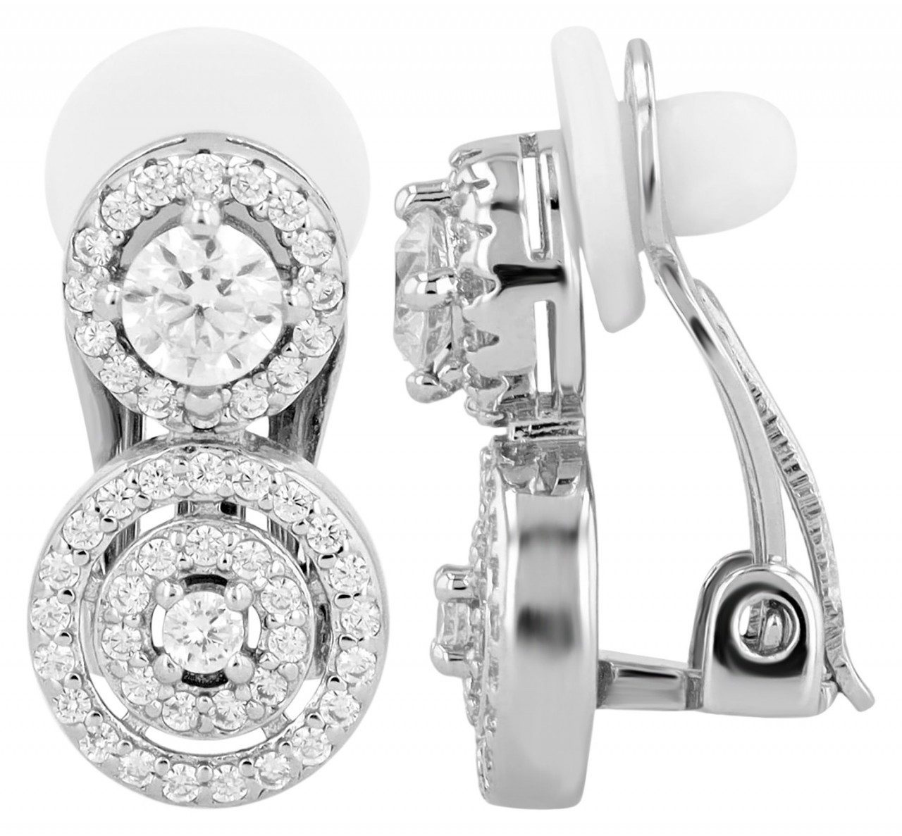 Adelia´s Paar Ohrclips Damen Ohrclips aus 925 Sterling Silber und Zirkonia günstig online kaufen