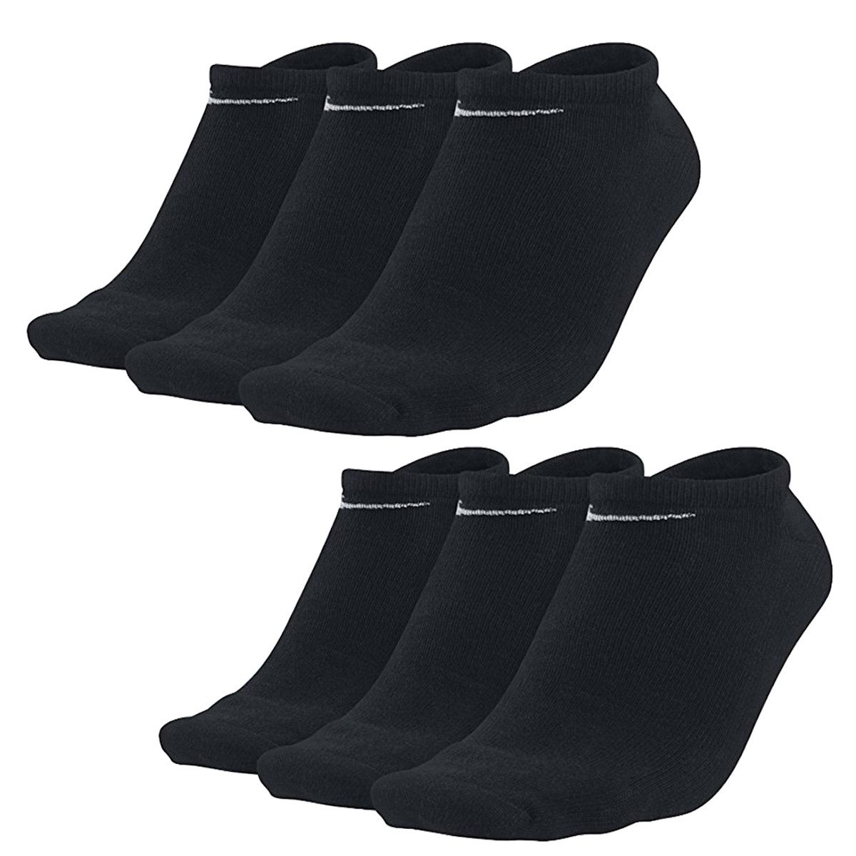 Nike Kurzsocken Cotton Lightweight No-Show 6P (Packung, 6-Paar, 6er-Pack)