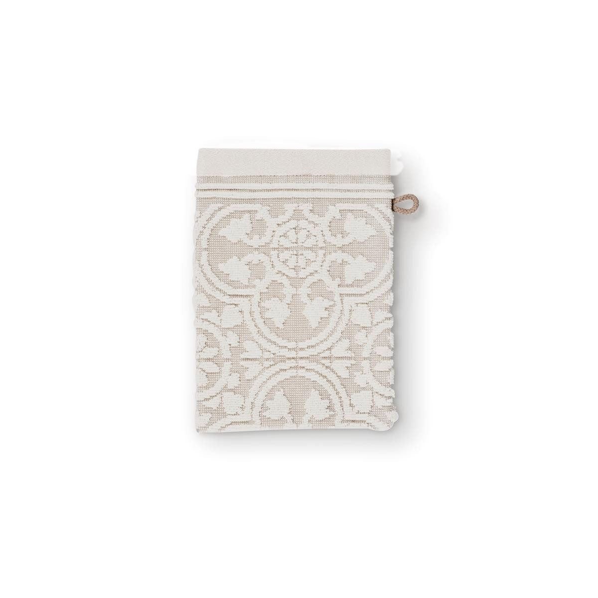 PiP Studio Waschhandschuh Tile de Pip Waschhandschuh khaki 16x22cm (1 Stück), 100% Baumwolle (225547)