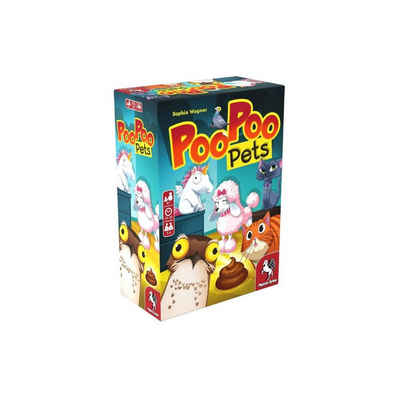 Pegasus Spiele Spiel, Familienspiel 18338G - Poo Poo Pets, Brettspiel, für 2 bis 4 Spieler,..., Partyspiel