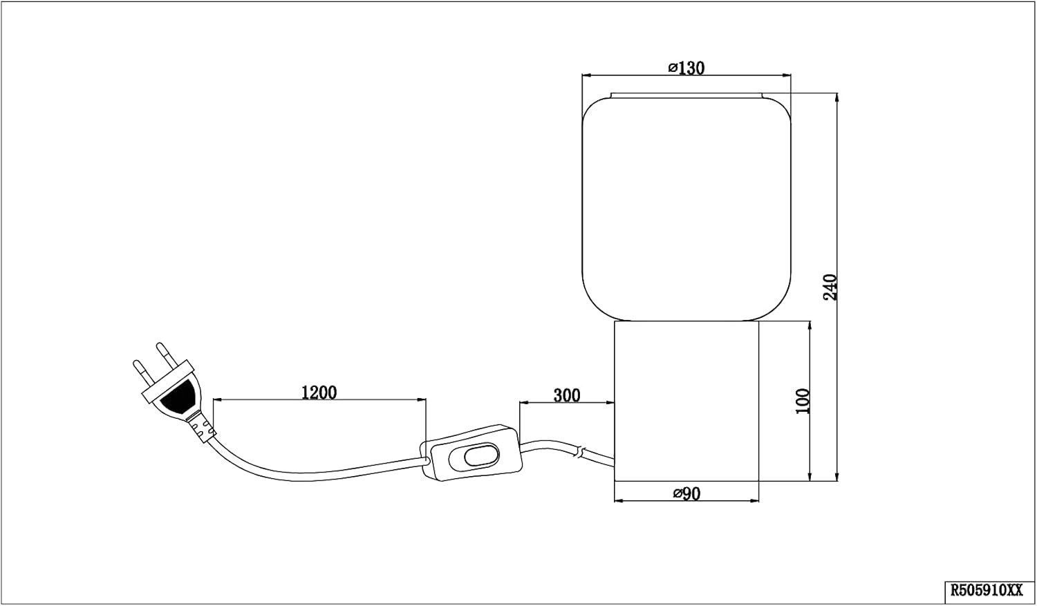 Reality Leuchten Tischleuchte Nico, stilvolle Tischlampe, ohne Leuchtmittel, E27 Leuchtmittel (exkl)