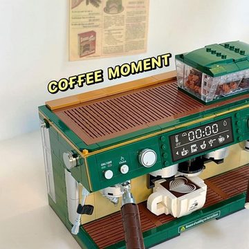 Zeitlosigkeit Spielbausteine Kaffeemaschine Bausteine Bausatz,928 Teile Simulation Kaffeemaschine, (928 St), Bausteine Spielzeug, Kreative Kaffeemaschine Modellbausatz
